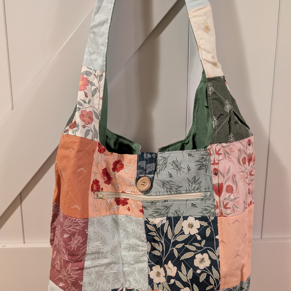 Floral Patchwork Shoulder Bag